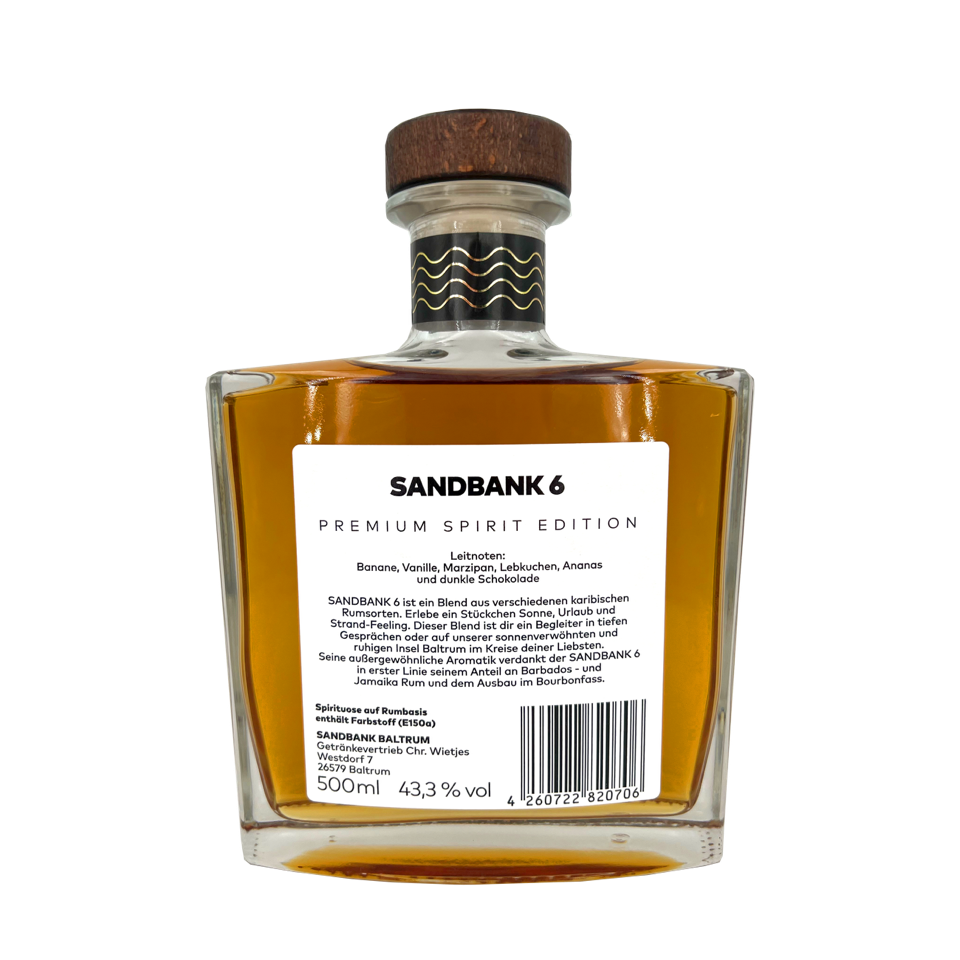 
                  
                    Sandbank 6 Premium Spirit Edition 43,3% vol
                  
                